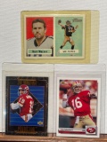 Joe Montana and Kurt Warner Cards