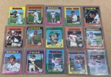 1975 Topps Baseball Cards Buckner, Niekro, Dent, Parker