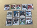 1989 Topps Football cards including Irvin and Thomas RCs, Dorsett, Walker, Dent, Singletary plus