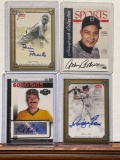 4x-Podres, Roberts, Evans, and Rhodes Autographed cards