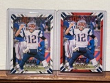 2016 Score Tom Brady Gold and Red Cards Chain Reaction