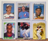 Baseball cards including Johnson, Thomas, and Sheffield Rookie cards and Bonds
