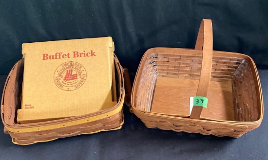 Two rich Stained Baskets 2 x $