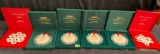4 hometown Ornaments and 2 snowflake Ornaments