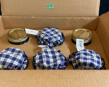 6 Quart Fruit Jars and 4 Bonnets