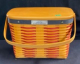 2001 whistle stop basket, liner, lid