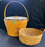 Sewing and Darning Baskets with Protectors 2 x $