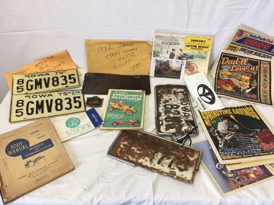 1975 plates and body manual 1946-1947