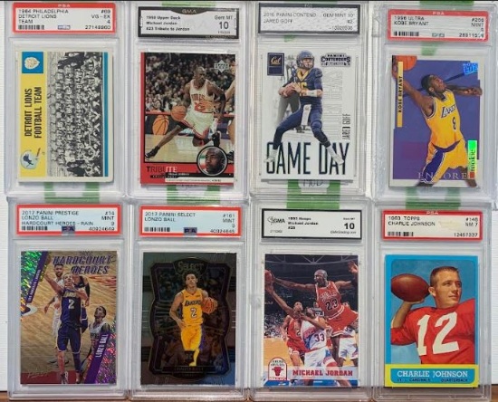 Sports cards Auction including 50's to Present Day