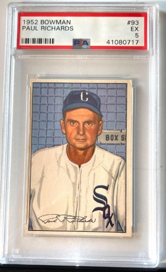 1952 Bowman Paul Richards Graded: 5