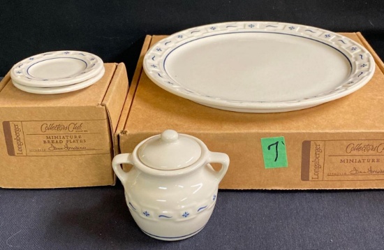 CC Miniature Tray, Bread Plates, Cookie Jar 3 x $