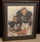 Dick Butkus and Gale Sayers Autographed Framed Print with Radtke COA 23x27