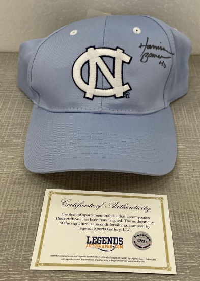 Harrison Barnes Autographed hat with Legends COA