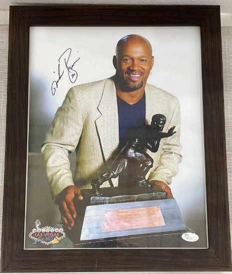 Mike Rozier Autographed picture 13x16 with JSA COA