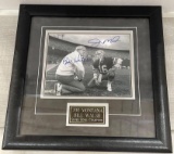 Joe Montana and Bill Walsh Autographed Picture 17.5x17.5 with The Sports Scene COA