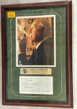Red Auerbach Signed check with picture and Hollywood Collectibles COA