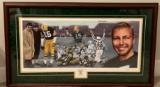 Bart Starr signed print 24x41 Frozen in Time 178 of 500 made with COA