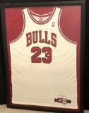 Michael Jordan framed Autographed Jersey with Upper Deck COA 32x43