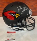 David Johnson Autographed Full Size football helmet with Pristine and JSA COA