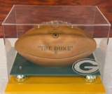 1967 Green Bay Packers Super Worlds Champs THE DUKE Autographed Full size football with Vince