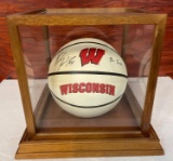 Frank Kaminsky autographed full size basketball with Schwartz Sports COA