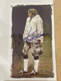 Ken Stabler Autographed picture with Stabler COA 11x19