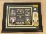 Brett Favre Print with Game used Jersey piece 830/4444 And COA from Highland Mint 16x13