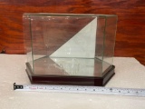 Brand new display case glass top wooden bottom