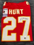 Kareem Hunt Autographed Jersey with JSA COA