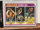 1981 Topps Celtics Team leaders Bird and Archibald