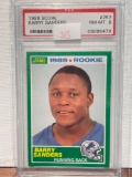 1989 Score Barry Sanders Rookie card graded 8