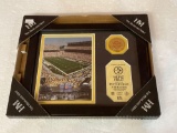 Heinz Field Picture with Bronze Medallion and COA