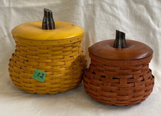 Large and small fall gourds with protectors 2 x $