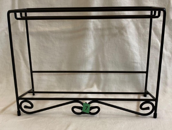 Wrought iron counter stand