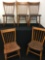 5x-Antique bamboo chairs