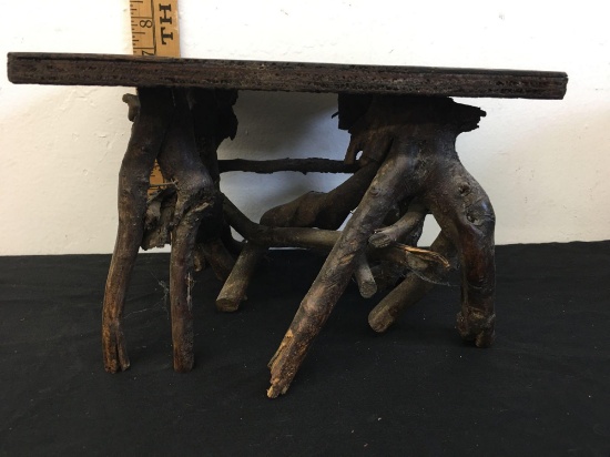 Antique bench of branches 10?x9?x7?