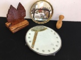 Vintage Trays Mirrors and Holder Book