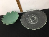 Glass and porcelain Cake stands