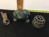 Antique Cast Iron Frog Doorstop and more