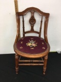 Vintage cross point chair in the seat