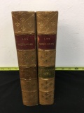 Vintage Book Les Miserables 1887 vol.1-2