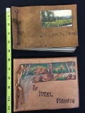 Vintage 1924 Album Leather Post Cards