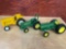 1/16th John Deere tractors and International industrial tractor