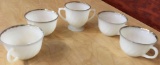 Vintage 4 Fire King Cups