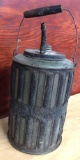 Antique The Adams and Westlake MFG CO Daisy 1881 Glass Container Over Metal