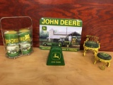 John Deere Sign, salt and pepper container and more