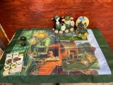 John Deere flags, stuffed animals, package stickers night lights plus