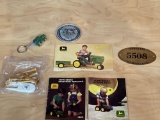 1970-80s John Deere Toy booklets, Des Moines Works badge plus