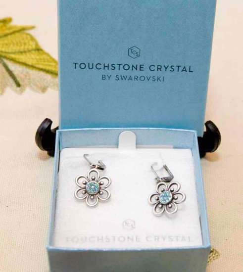 Touchstone Crystal by Swarovski Garden Variety Earrings Garden variety earrings, light turquoise