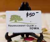 Tournament Club of Iowa Gift Certificate $50 gift certificate to be used at the Tournament Club of